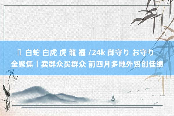 ✨白蛇 白虎 虎 龍 福 /24k 御守り お守り 全聚焦丨卖群众买群众 前四月多地外贸创佳绩