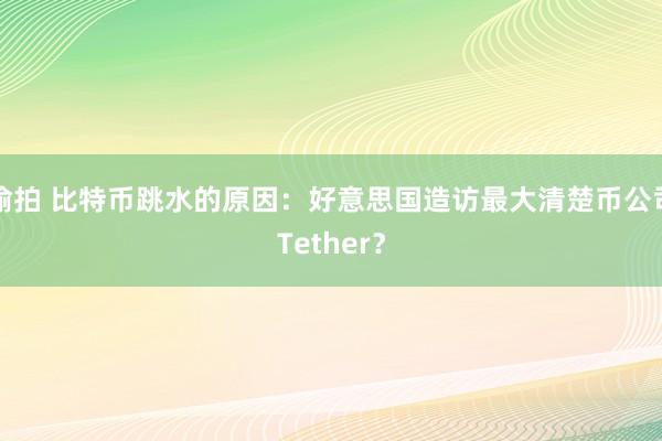 偷拍 比特币跳水的原因：好意思国造访最大清楚币公司Tether？