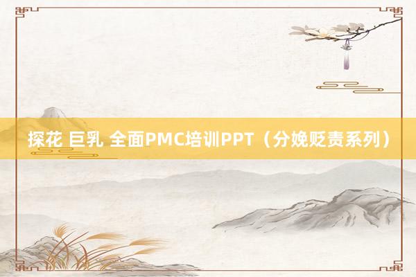 探花 巨乳 全面PMC培训PPT（分娩贬责系列）